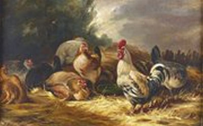 Les coqs et les poules par Philibert Léon Couturier