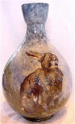 Vase au lapin  par Philibert Léon Couturier