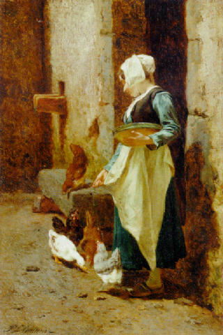 La fille de la ferme par Philibert Léon Couturier